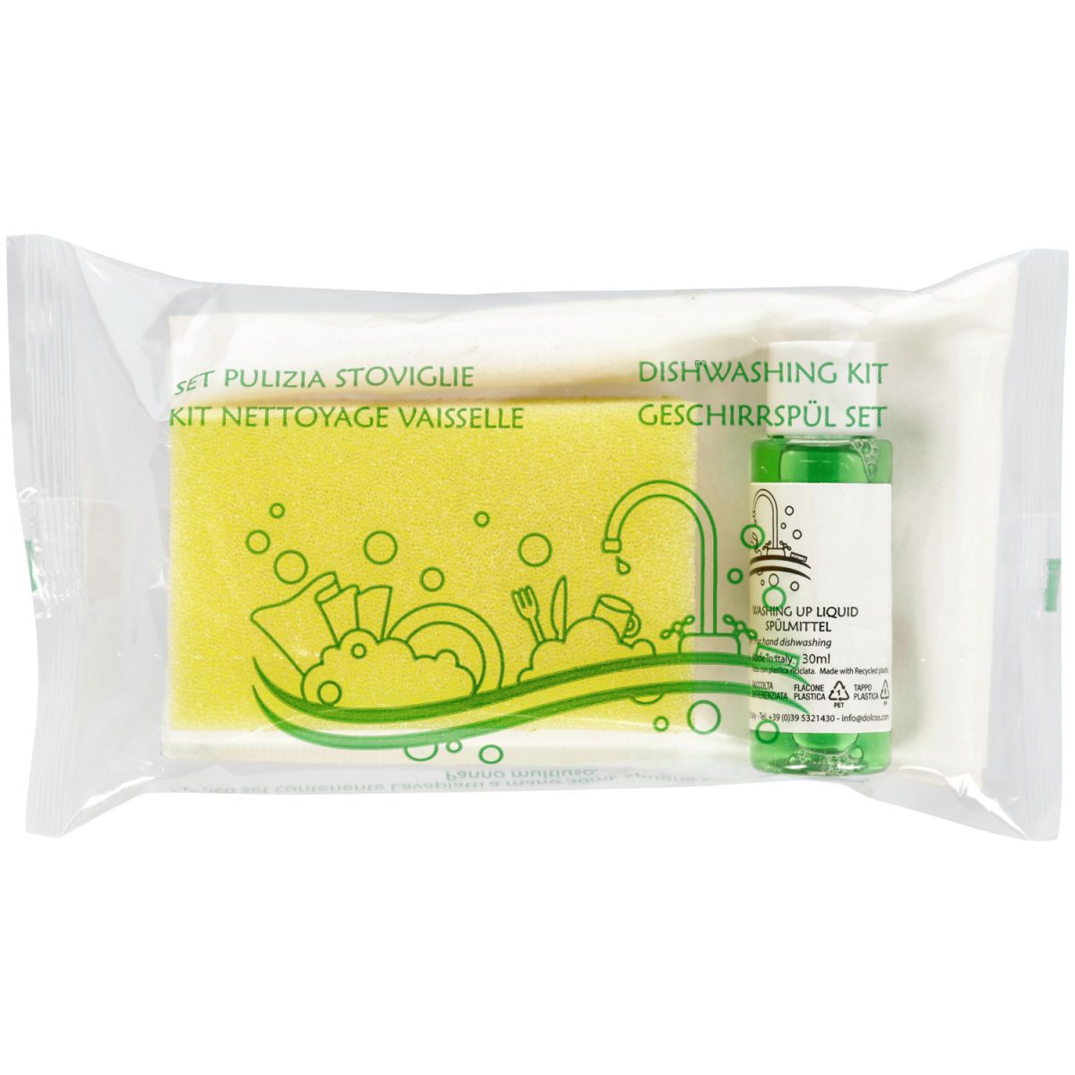 Set di pulizia Dish PULSIVA; multicolore; 10 pz. / confezione