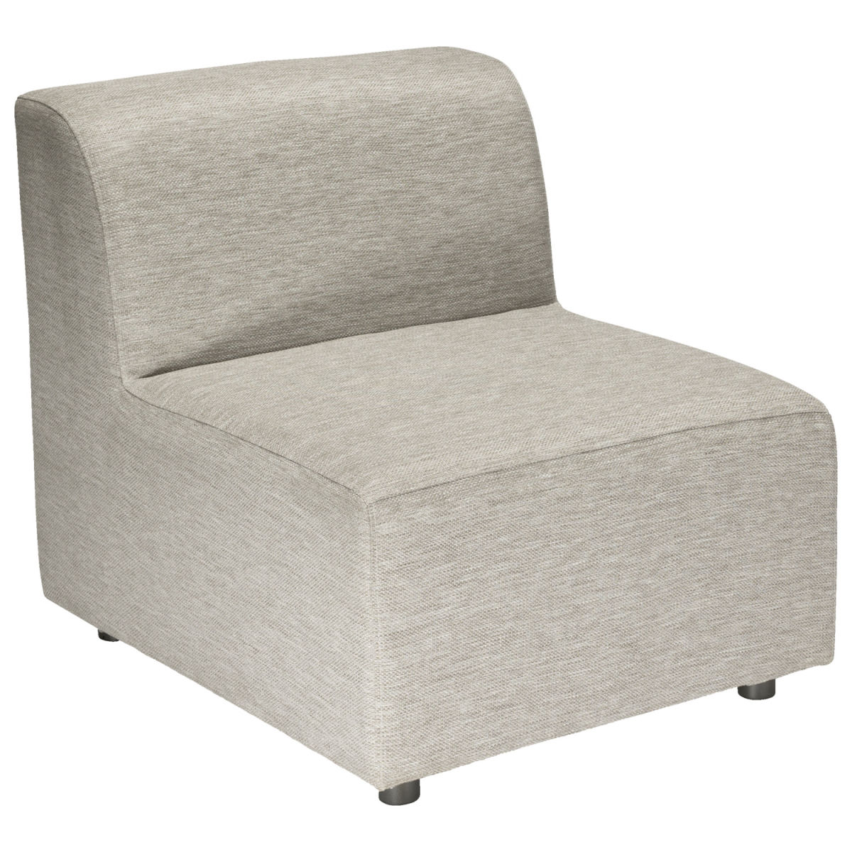 VEGA Outdoor-Lounge-System Modesco Mittelelement 70x85x76 cm (BxTxH); Sitz beige, Gestell beige