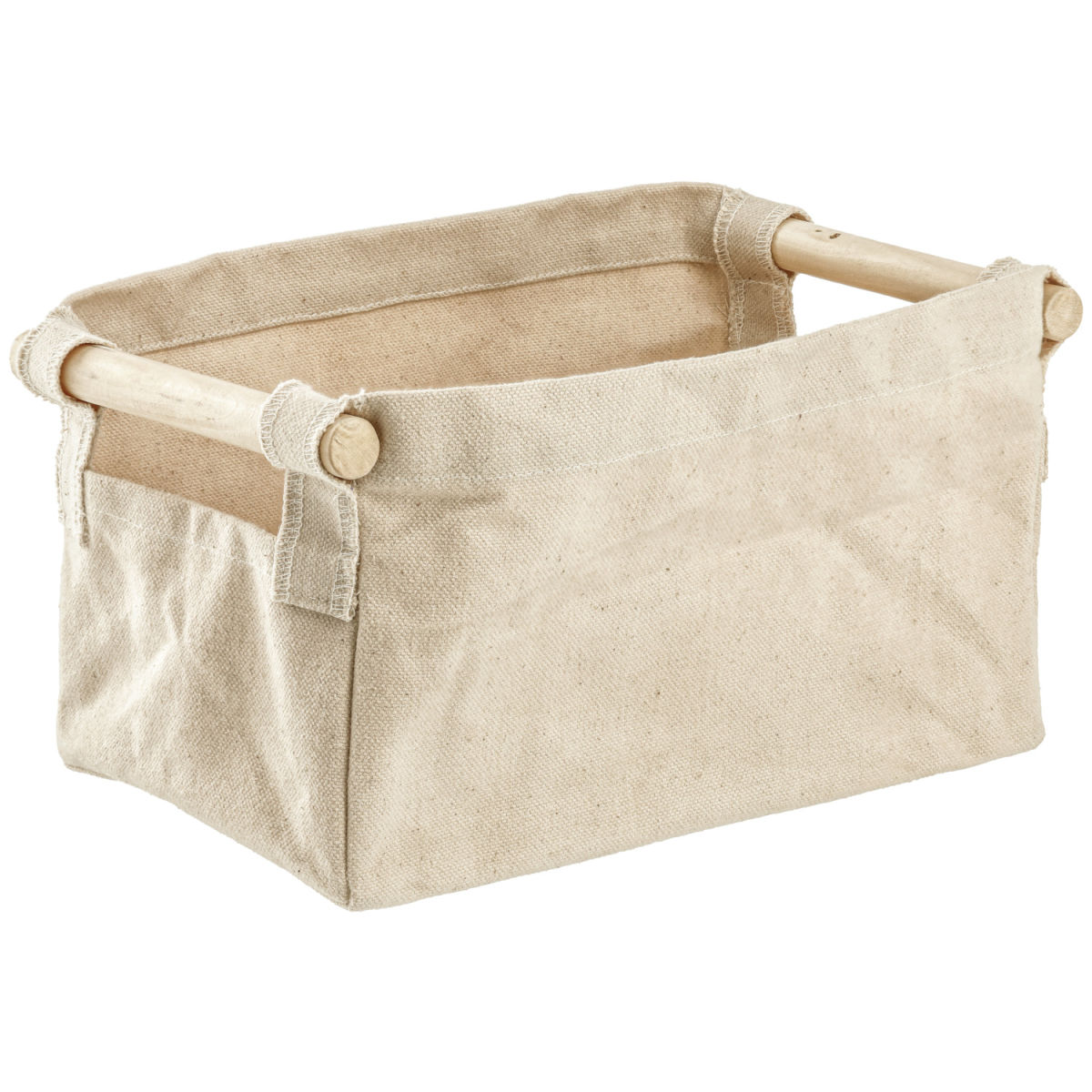 Cestino portaoggetti Benka; 24x15x15 cm (LxLxH); naturale; rettangolare