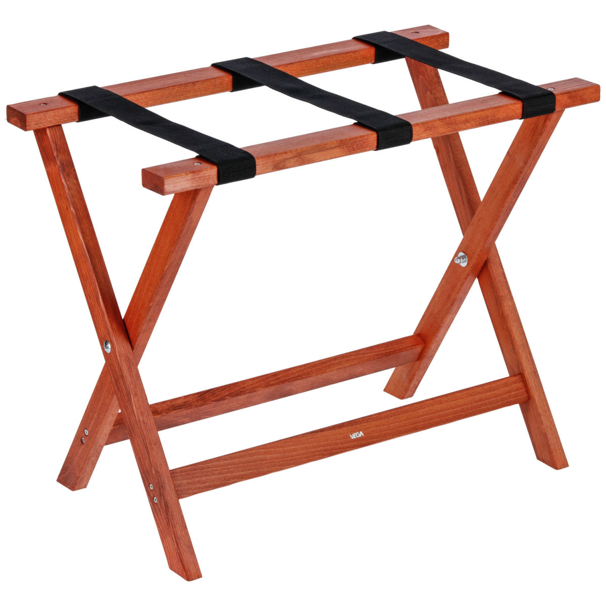 Soporte para equipaje Valigia de madera VEGA; 65x36x51 cm (AnxProfxAt); caoba