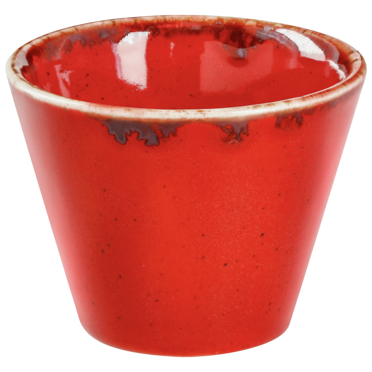 Ciotola Sidina conica VEGA; 230ml, 9x7 cm (ØxH); rosso; conica; 6 pz. / confezione