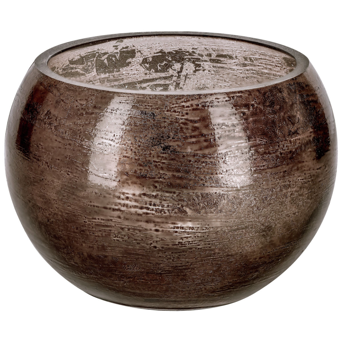 Portacandele tealight Jara; 11.3x8.2 cm (ØxH); marrone; 2 pz. / confezione