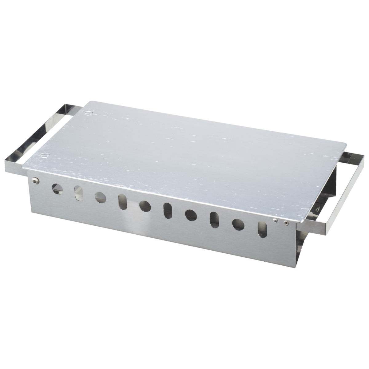 Calienta platos Polso PULSIVA; 38.5x17.5x6 cm (LgxAnxAt); plateado; rectangular