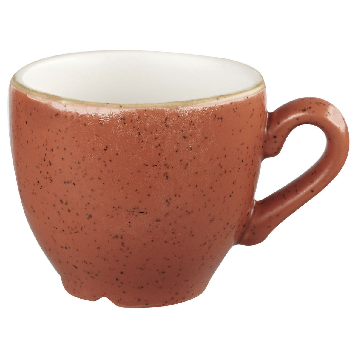 Tazza caffè Stonecast Orange Churchill; 100ml, 6.5x5.5 cm (ØxH); arancione/marrone; rotonda; 12 pz. / confezione