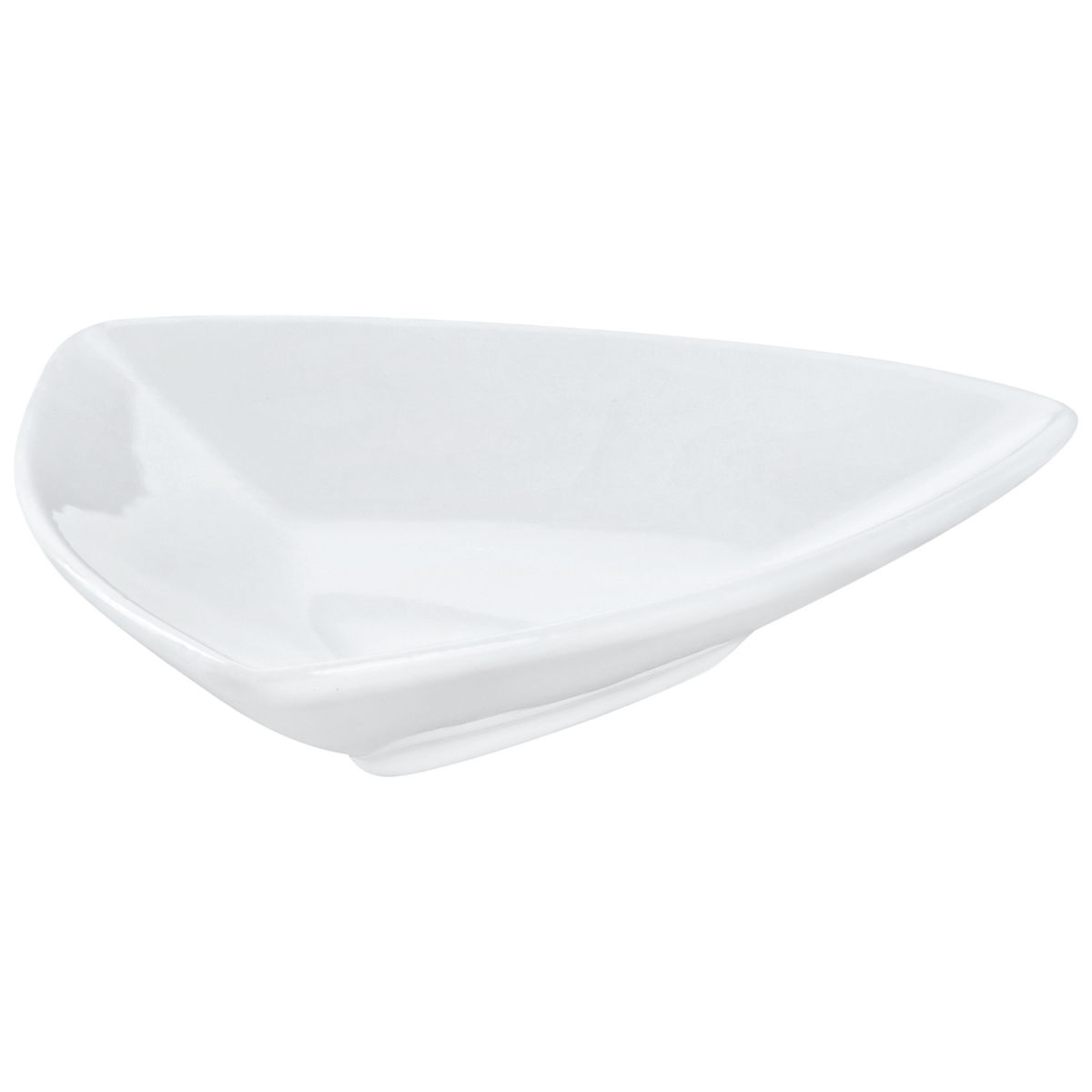 Mini porcellana Keno PULSIVA; 50ml, 10x10x2.5 cm (LxLxH); bianco; triangolare; 6 pz. / confezione