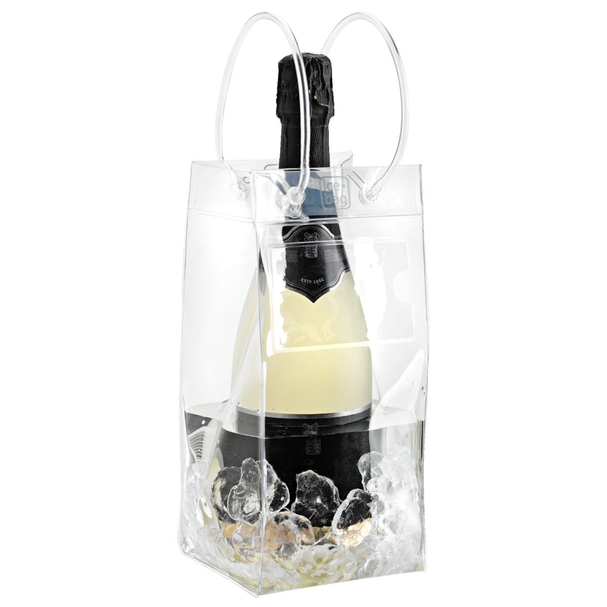 Ice.Bag Flaschenkühler Ice.Bag® 25 cm (H); transparent; 6 Stück / Pack