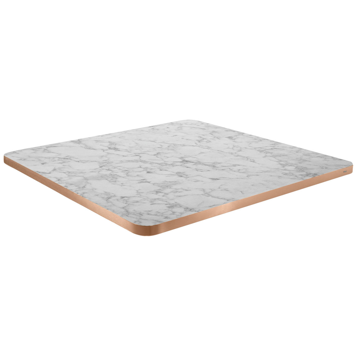 VEGA Indoor-Tischplatte Marvani quadratisch 60x60x2.5 cm (LxBxH); kupfer/weiß/marmoriert; quadratisch