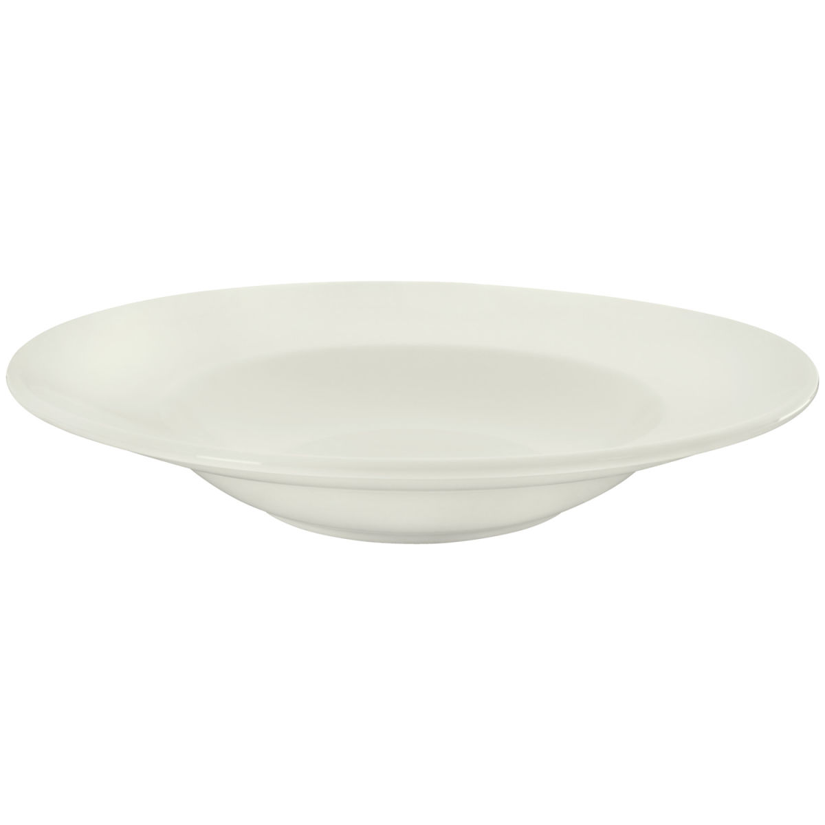 Vega Pastabord Opus met rand; 400ml, 26.3x5.2 cm (ØxH); ivoor; rond; 6 stuk / verpakking
