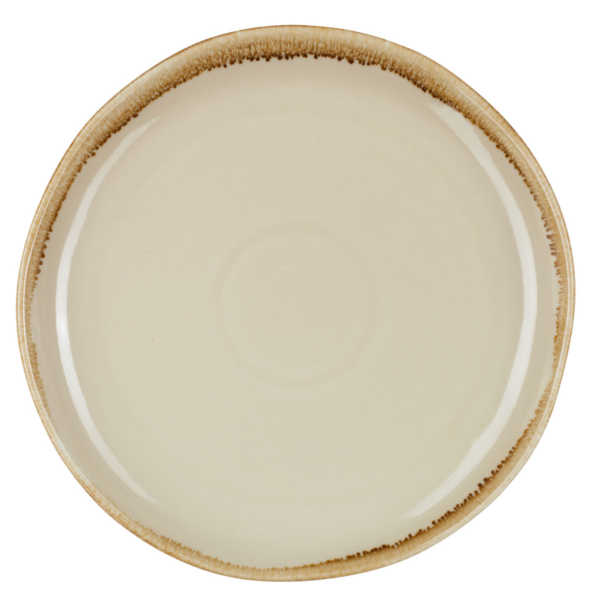 PULSIVA Plat bord Glaze 2.0 rond; 16.5 cm (Ø); zand; rond; 6 stuk / verpakking