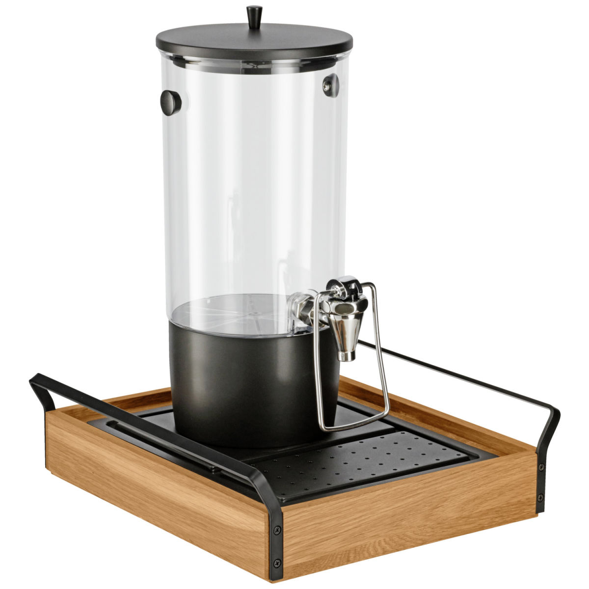 VEGA Saftspender Esino einzeln, GN 1/2, 4l 35.4x38.6x42 cm (LxBxH); eiche/schwarz