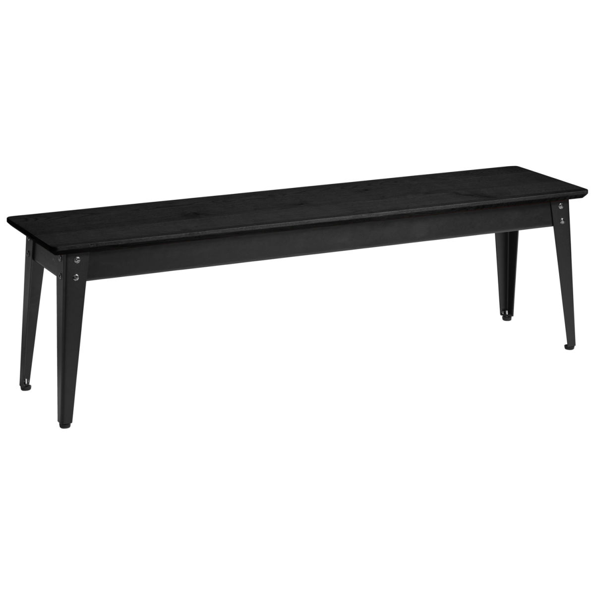 VEGA Sitzbank Acerios 2-Sitzer 35x160x46 cm (BxTxH); Sitz schwarz, Gestell schwarz