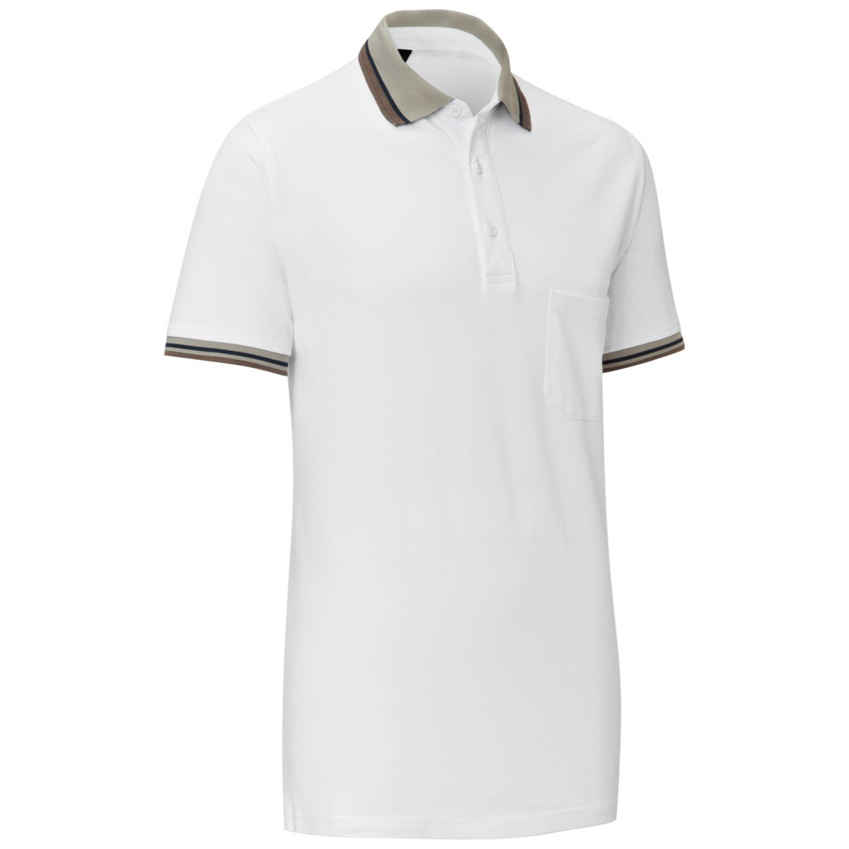 JOBELINE Herren-Polo Cato Line Kleidergröße S; weiß