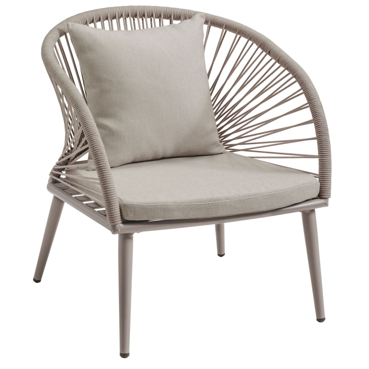 Sillón Alcamo VEGA; 66x73x82 cm (AnxProfxAt); crudo