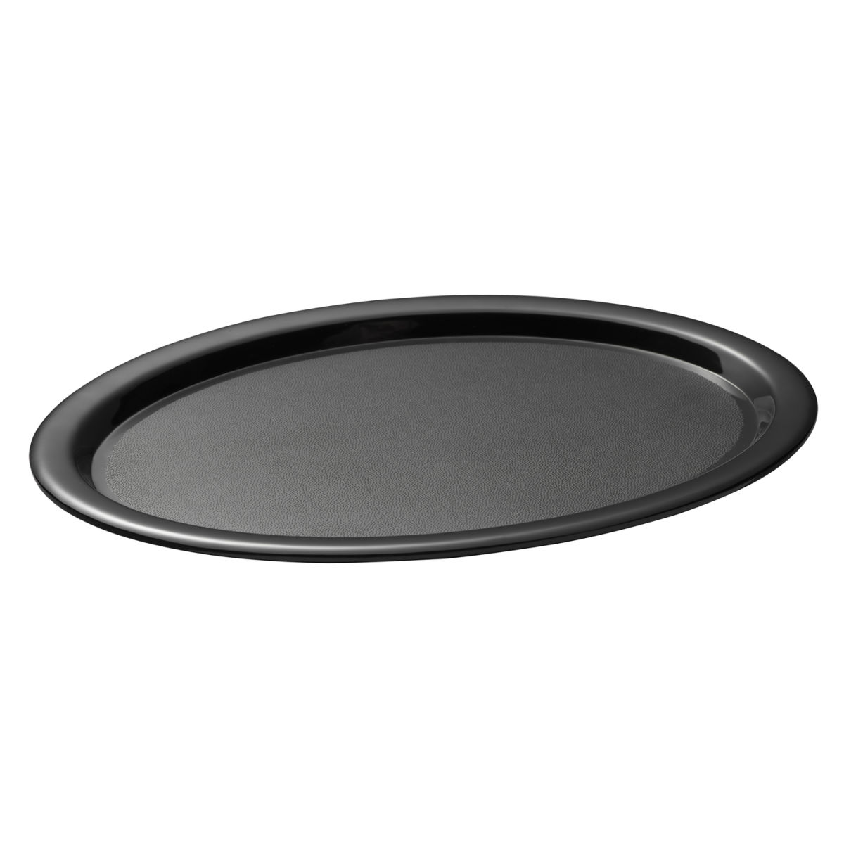 Vassoio da servizio KAFFEEHAUS APS; 28.5x21.5x1.5 cm (LxLxH); nero; ovale