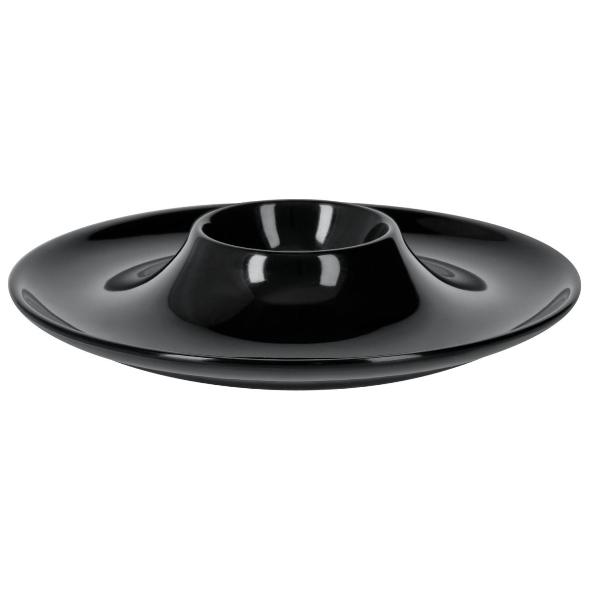 Portauovo Ombrone PULSIVA; 13x2.2 cm (ØxH); nero; rotonda; 6 pz. / confezione