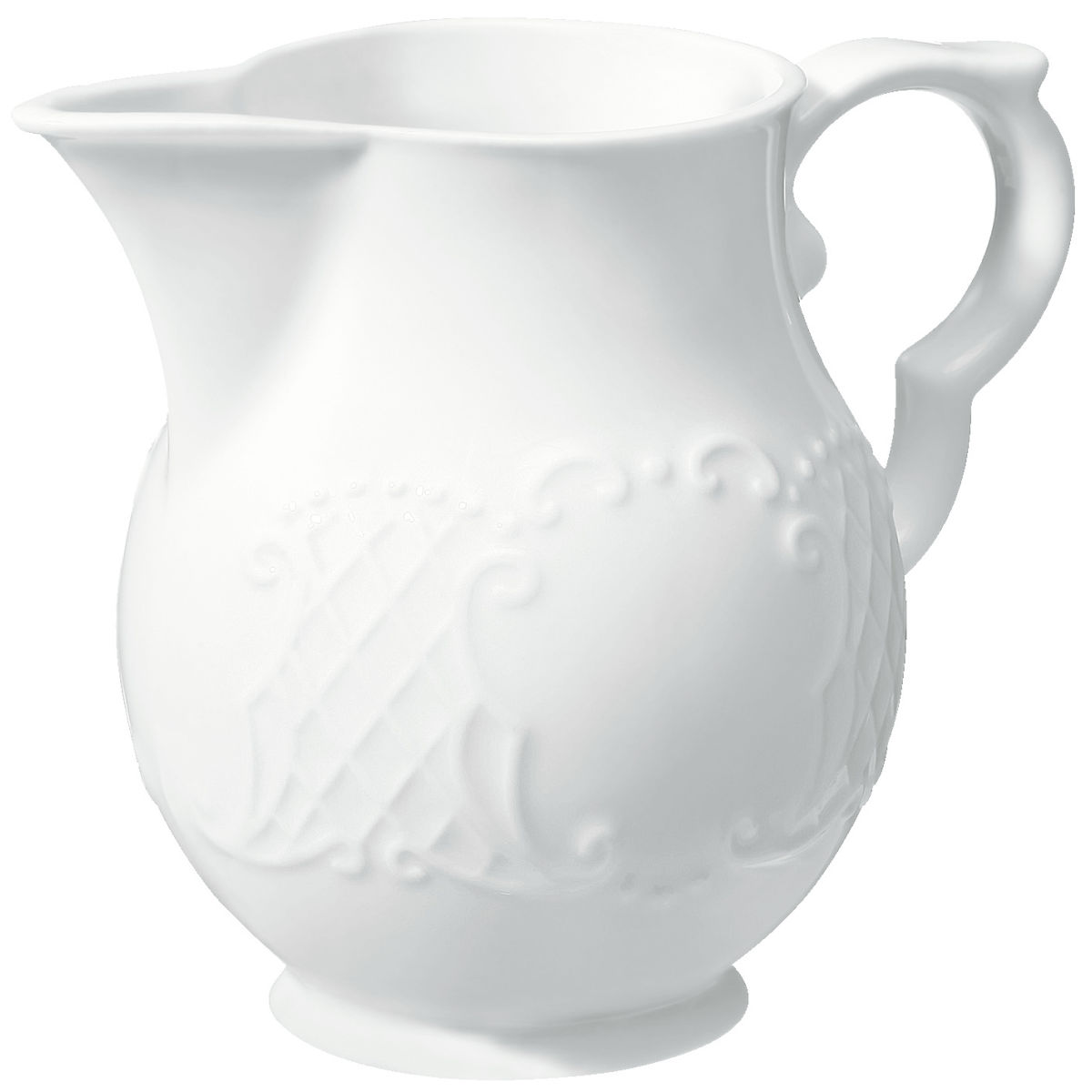 Vega Melkkannetje Menuet met oor; 200ml, 5x9.1 cm (ØxH); wit; rond; 6 stuk / verpakking