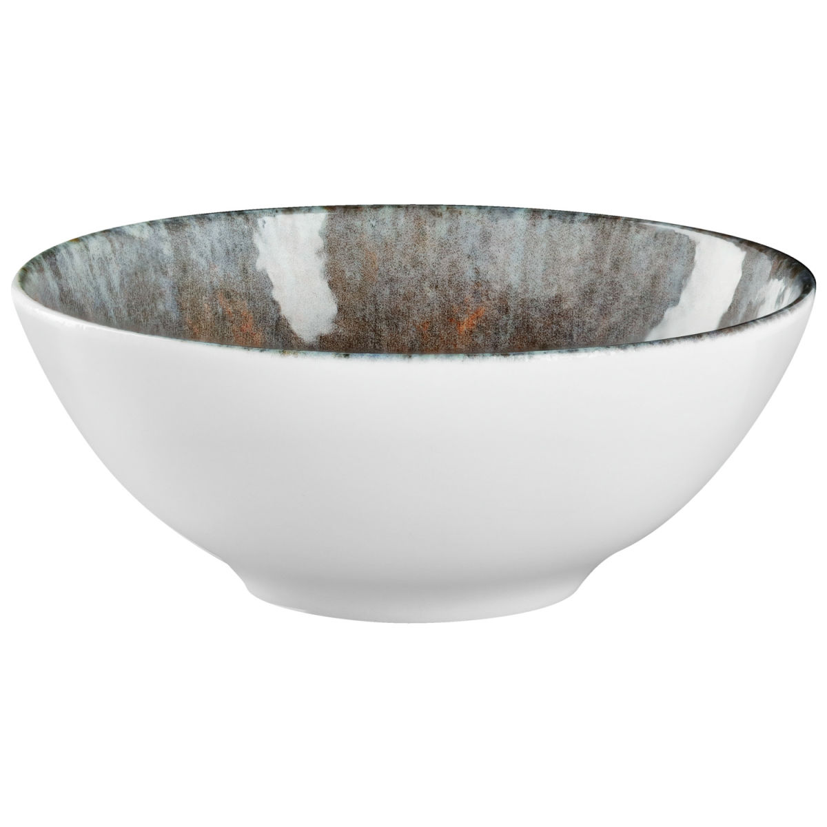 Ciotola Saturnus VEGA; 500ml, 15x6 cm (ØxH); antracite/verde/arancione; rotonda; 6 pz. / confezione