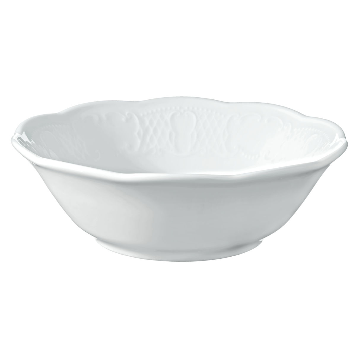 Ciotola Minuetto rotonda VEGA; 450 ml, 16x5.3 cm (ØxH); bianco; rotonda; 4 pz. / confezione