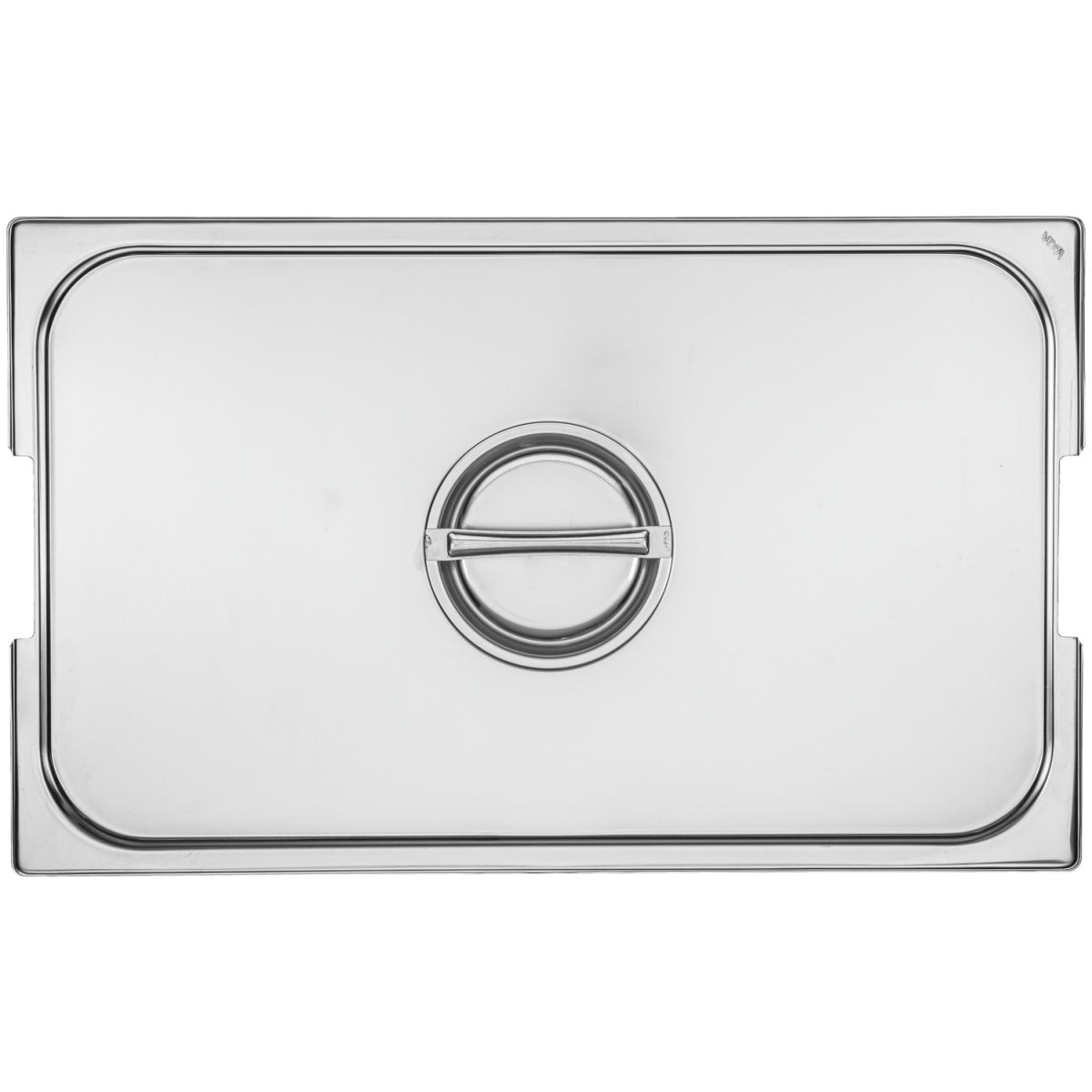 Tapadera GN Premium 1/3 GN con corte asas VEGA; Medida GN 1/1; plateado; rectangular