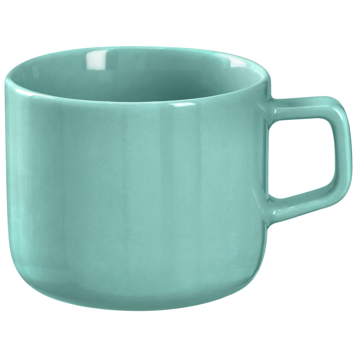 Tazza da cappuccino Alegria VEGA; 250ml, 8.3x7.3 cm (ØxH); turchese; rotonda; 6 pz. / confezione