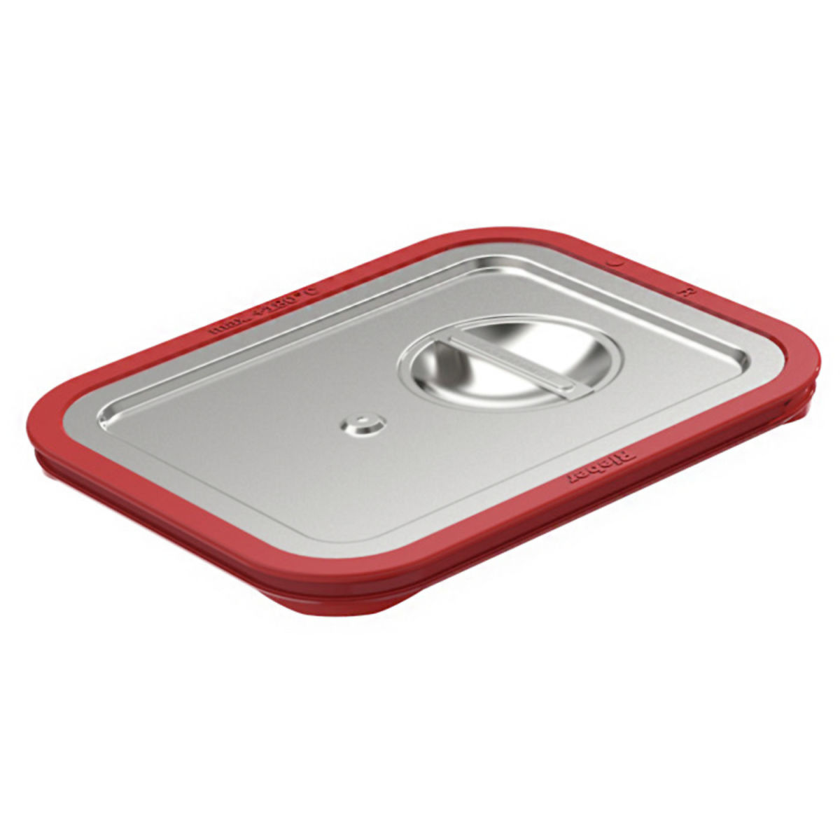 Coperchio a innesto Gastronorm 1/2 impermeabile Rieber Rieber; Misura GN 1/2, 32.5x26.5 cm (LxL); argento