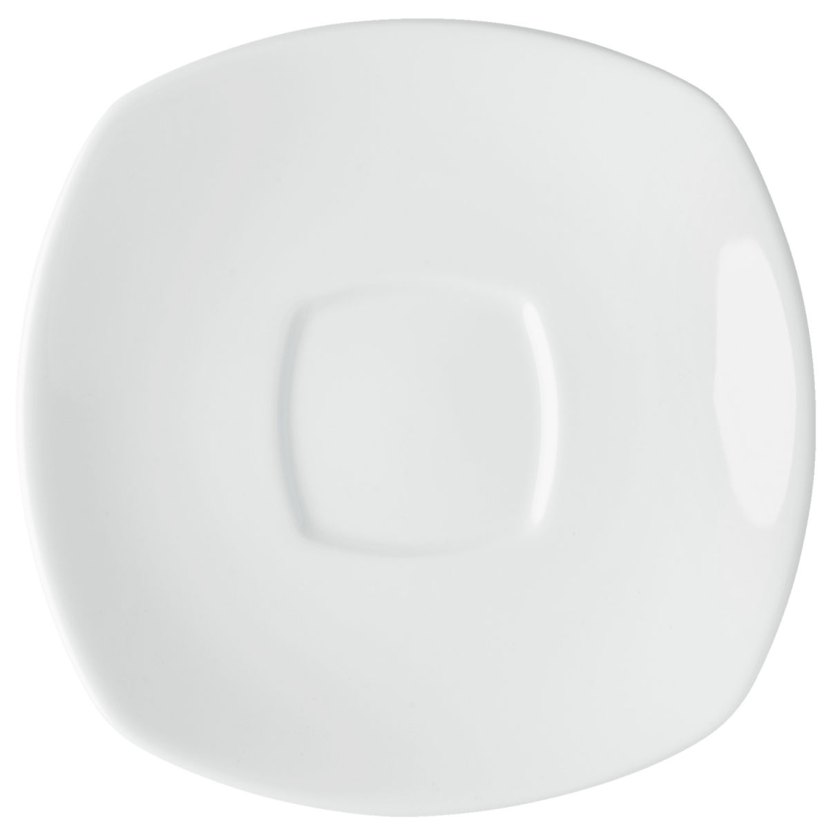 Piattino cappuccino Bali quadrato VEGA; 15x15 cm (LxL); bianco; quadrata; 6 pz. / confezione