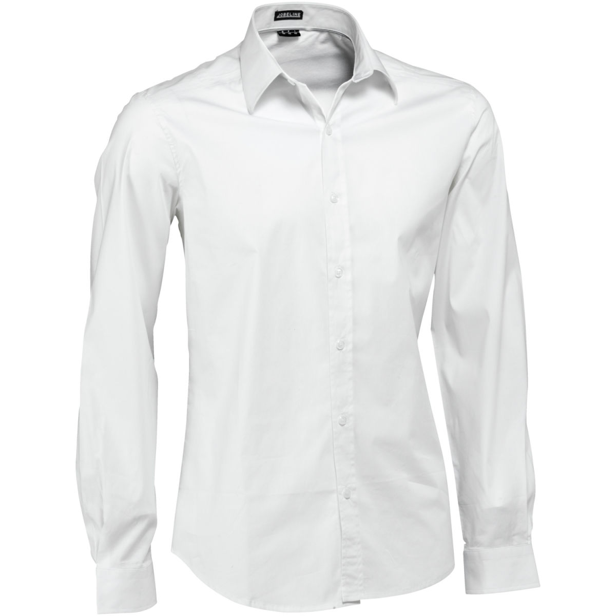 Camicia da uomo maniche lunghe Bruce Slim Fit JOBELINE; Taglia 37/38; bianco