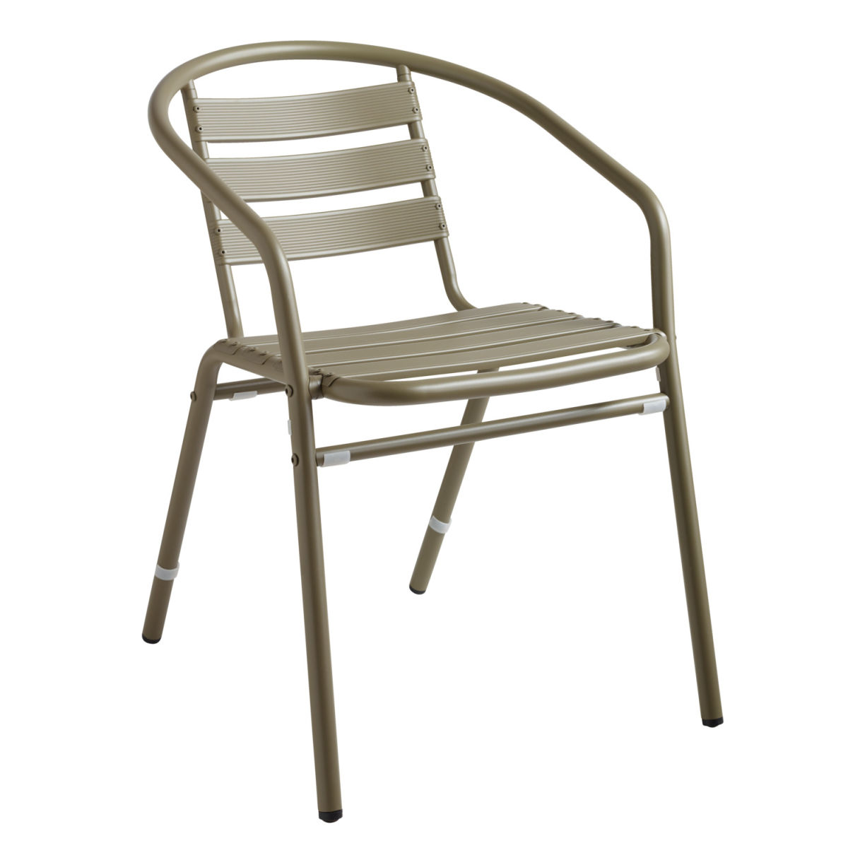 Sedia Malvena con braccioli VEGA; 52x59x72 cm (LxPxH); verde oliva; 4 pz. / confezione