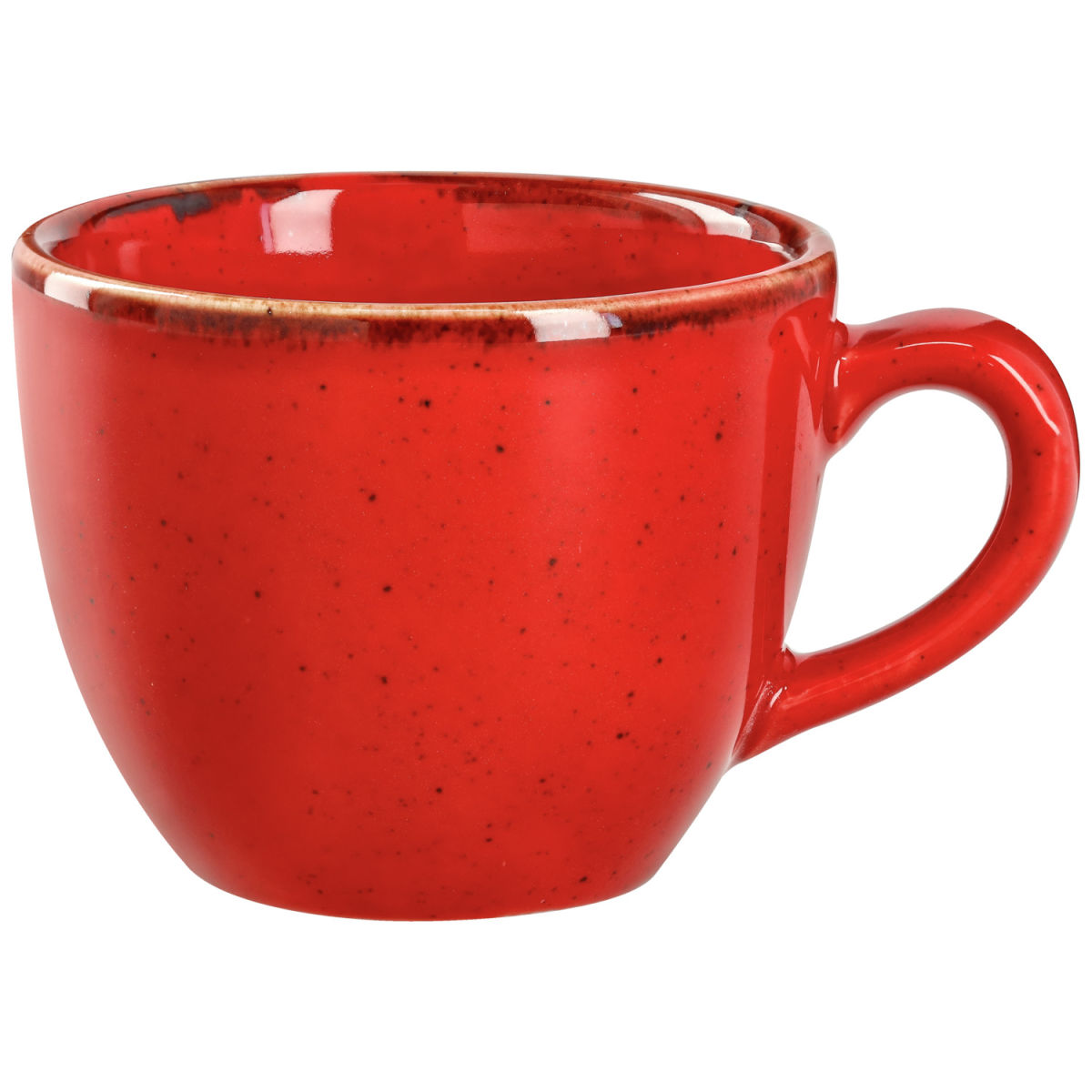 Tazzina da caffè Sidina VEGA; 80ml, 6.5x5 cm (ØxH); rosso; rotonda; 6 pz. / confezione