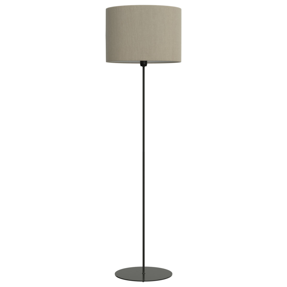 Lámpara de pie  Maximilian lino Nemec; 155x45 cm (AtxØ); beige/negro