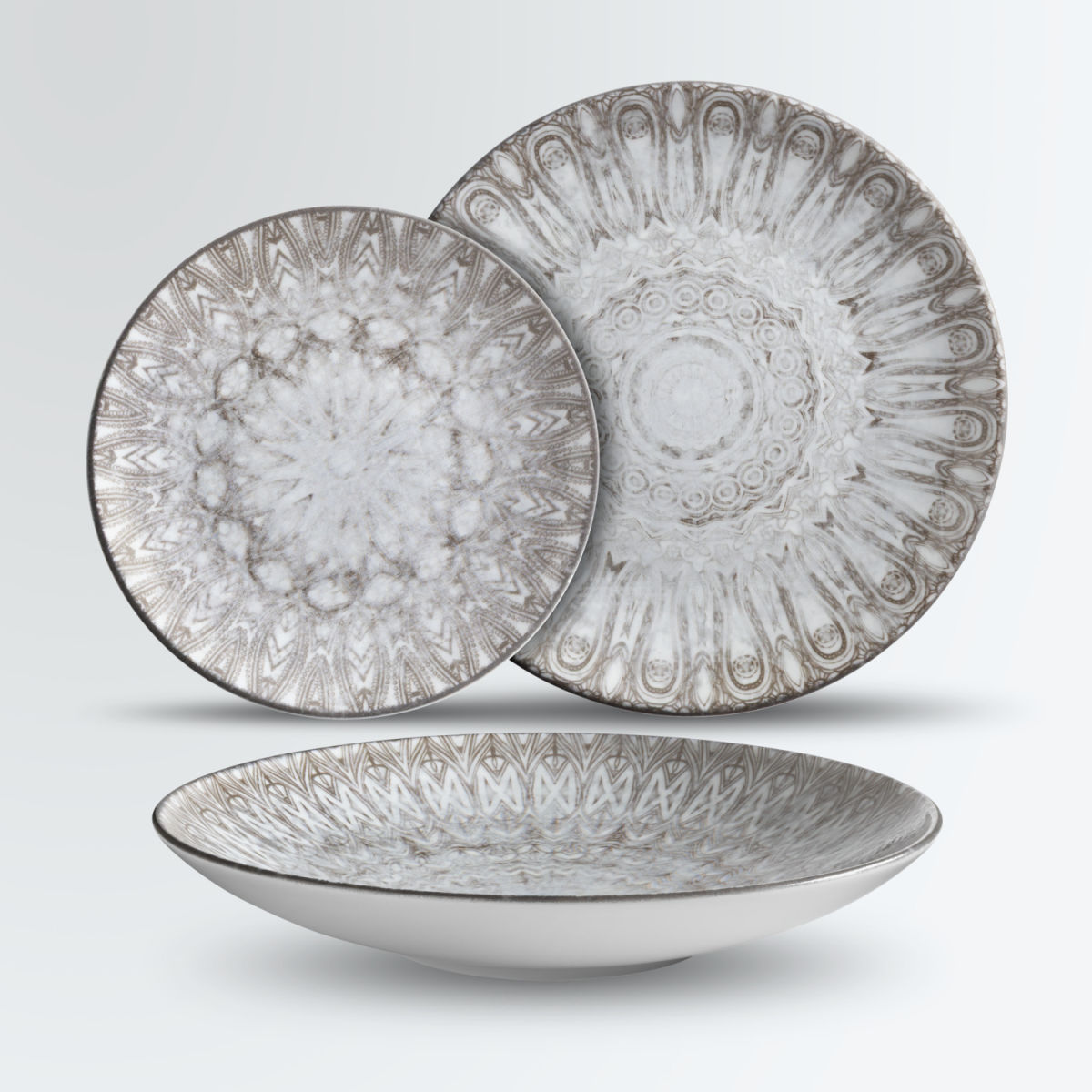 Set campionatura Kalaya 3 pezzi VEGA; tortora