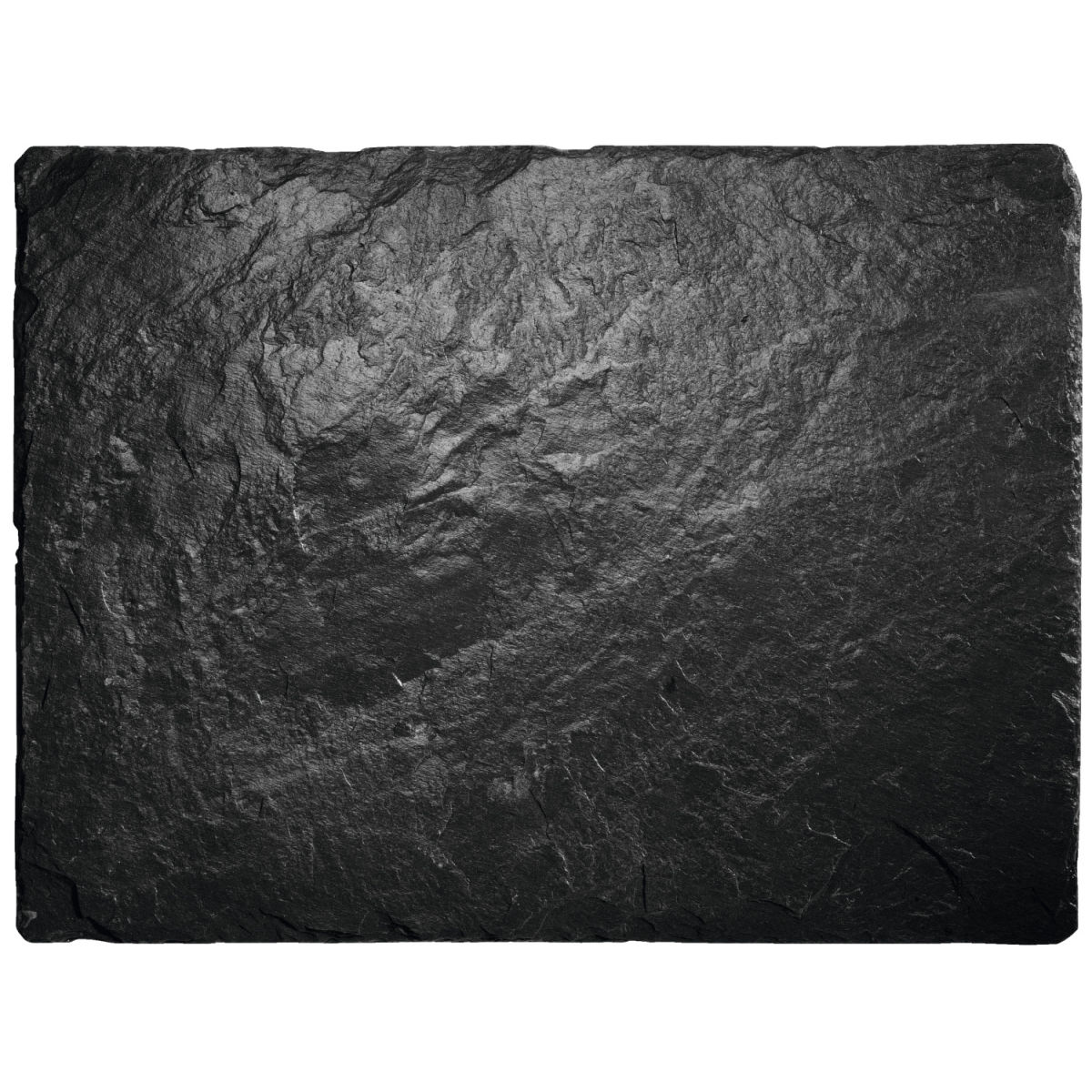 VEGA Schieferplatte Patara rechteckig 40x30x0.5 cm (LxBxH); schwarz; rechteckig; 2 Stück / Pack