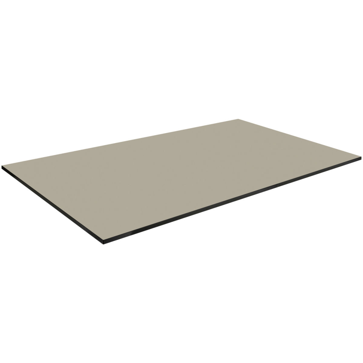 Vega HPL tafelblad  voor buiten Compa rechthoekig; 120x69 cm (LxB); taupe; rechthoekig