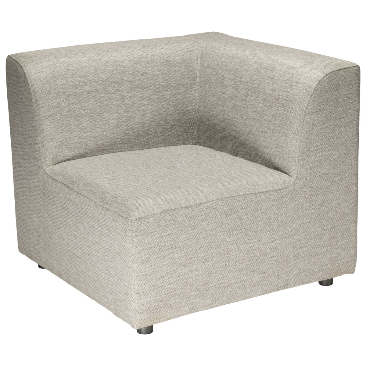 VEGA Outdoor-Lounge-System Modesco Eckelement 85x85x76 cm (BxTxH); Sitz beige, Gestell beige