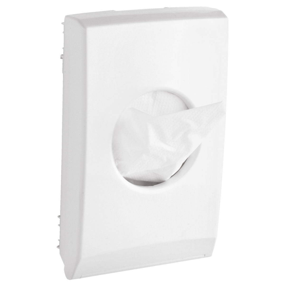 PULSIVA Hygieneposedispenser Minty; 9.5x13x3.5 cm (BxHxD); Hvit
