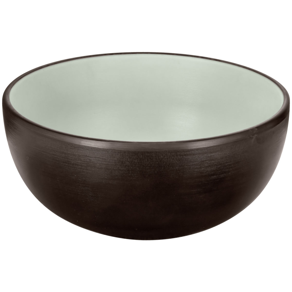 Cuenco Levana PULSIVA; 620ml, 14.5x6.5 cm (ØxAt); verde menta/negro; redonda; 6 pz. / Paquete