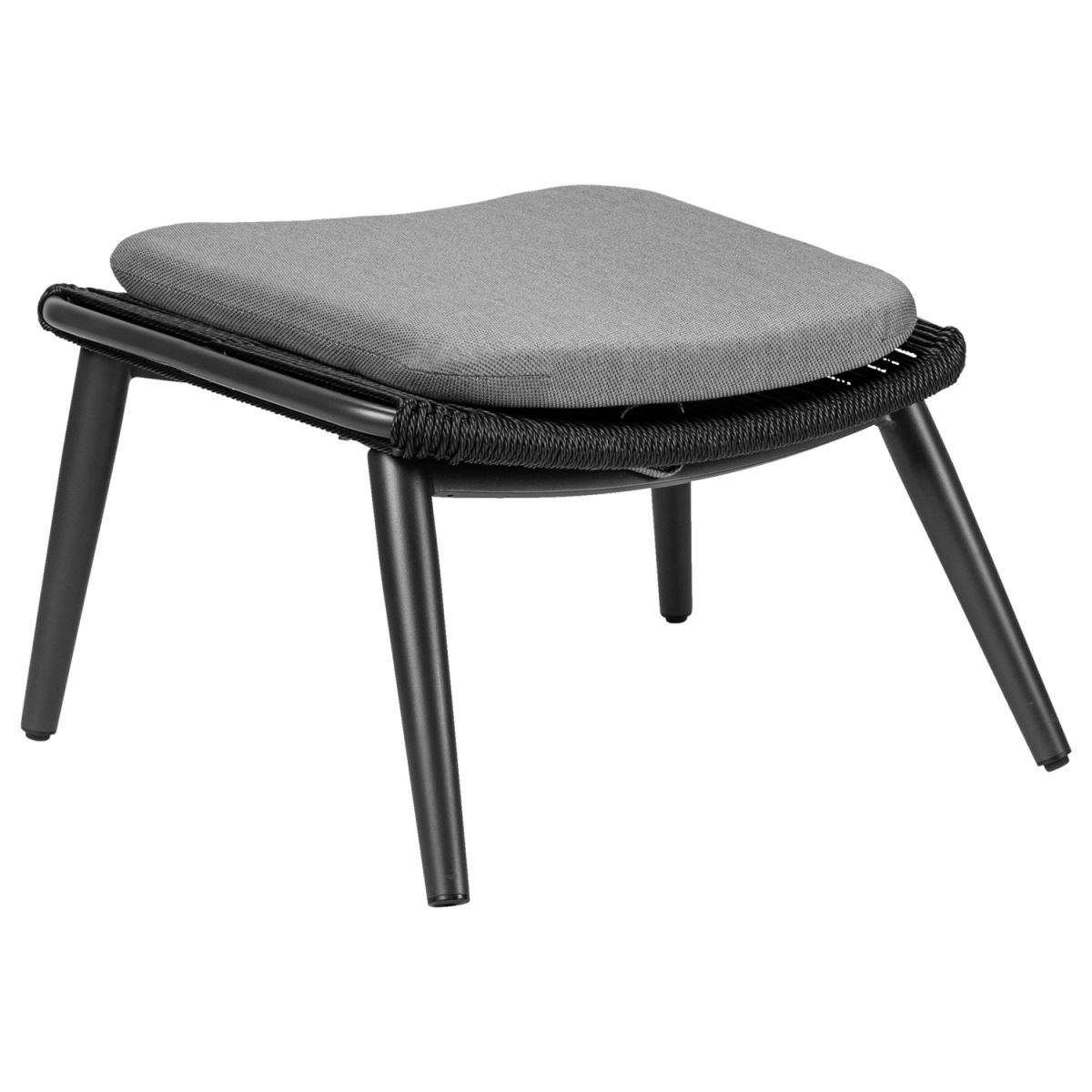 Vega Hocker Ondaro; 76x64x42.5 cm (BxDxH); zitting antraciet, frame antraciet