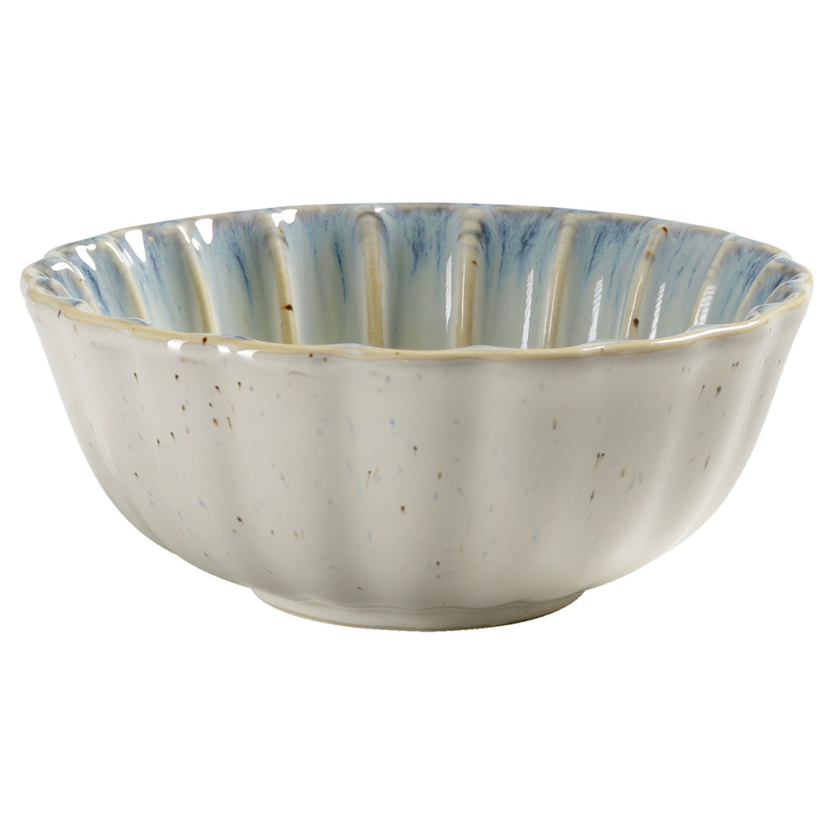 VEGA Schale Flora 450 ml, 14.3x5.8 cm (ØxH); blau/beige; rund; 6 Stück / Pack