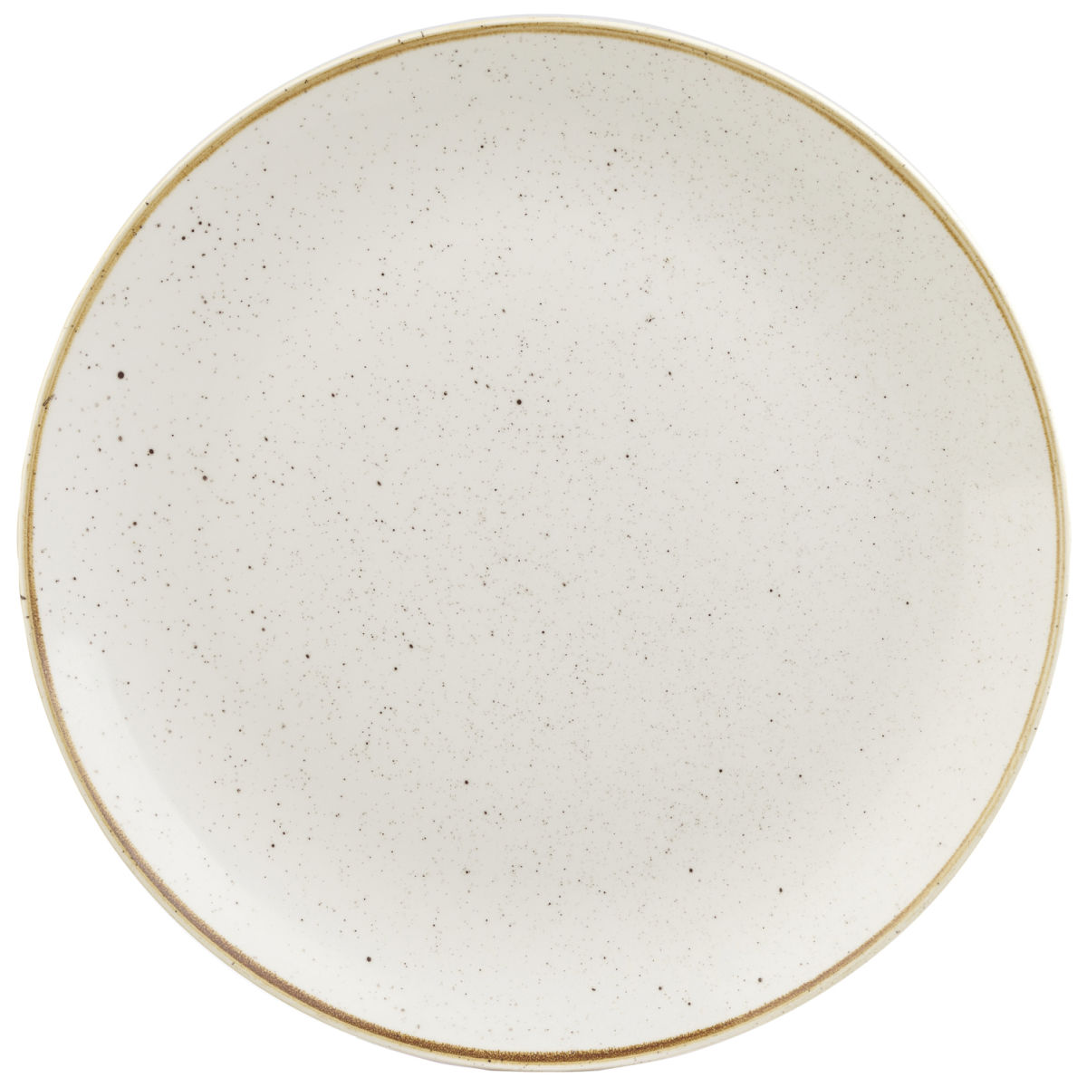 Piatto piano Stonecast Barley White Coupe Churchill; 28.8 cm (Ø); bianco/marrone; rotonda; 12 pz. / confezione