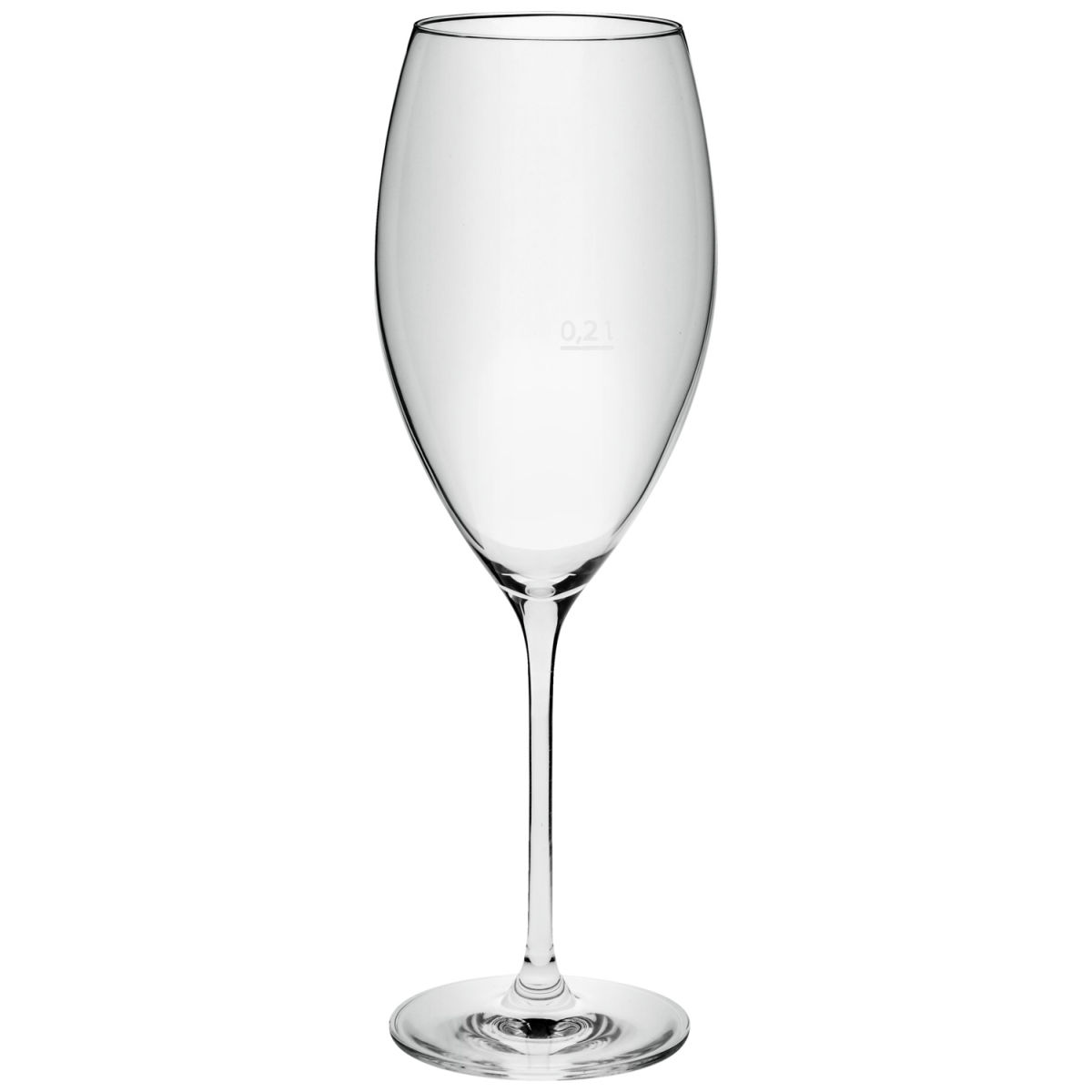 Calice vino bianco Dilay con marcatura VEGA; 580ml, 8x26.5 cm (ØxH); trasparente; 0.2 l Segno di riempimento, 6 pz. / confezione