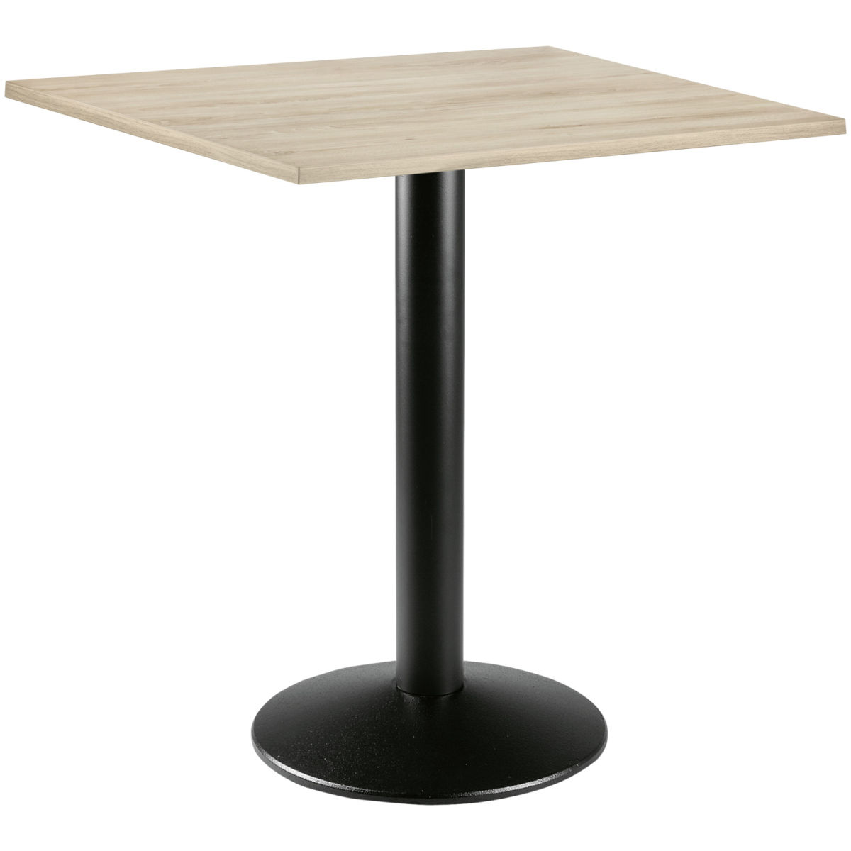 PULSIVA Eettafel Solona vierkant; 68x68x73.9 cm (LxBxH); Tafelblad beuken, frame zwart; vierkant