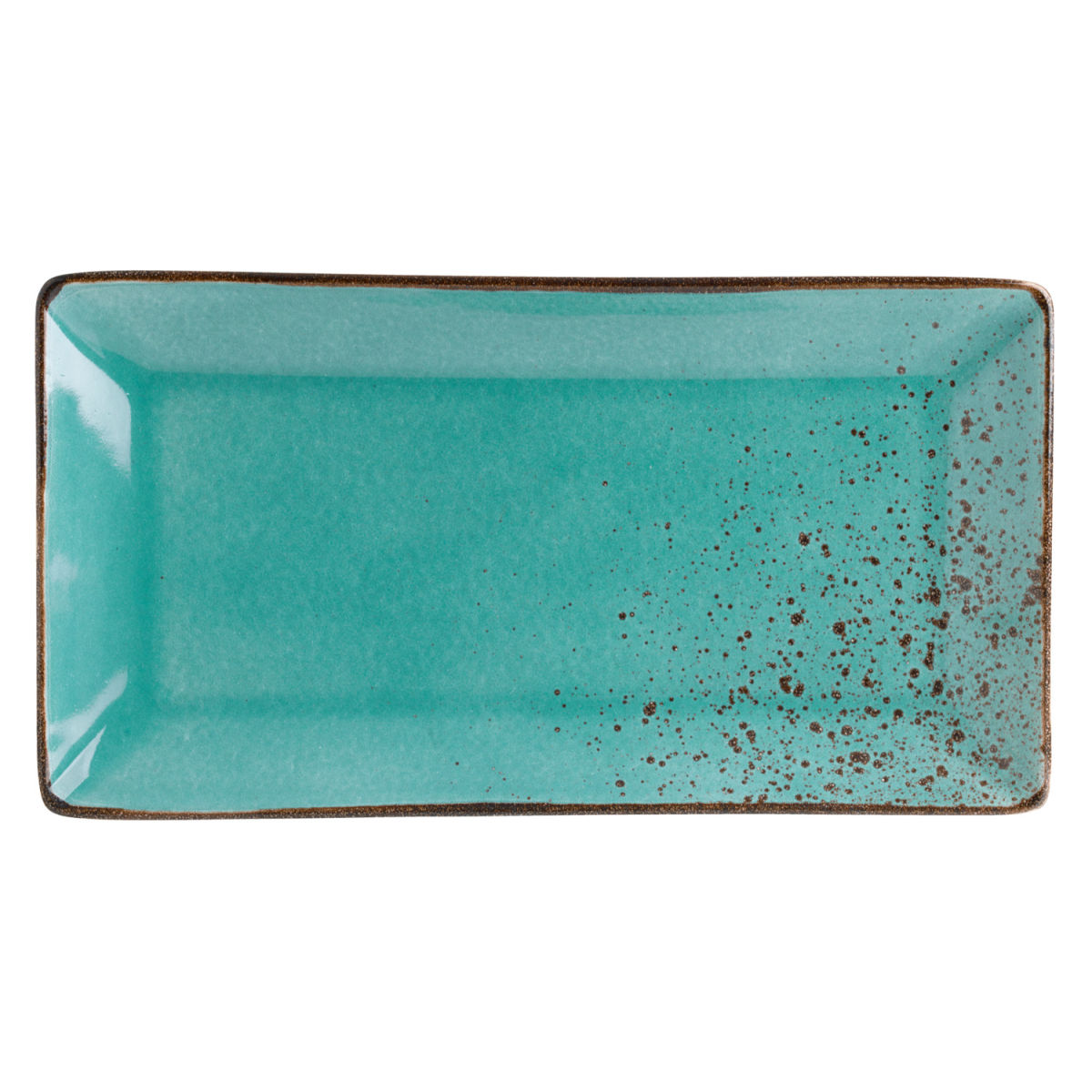 Vega Platte schaal Palana; 31x16.5x3.2 cm (LxBxH); turquoise; rechthoekig; 2 stuk / verpakking