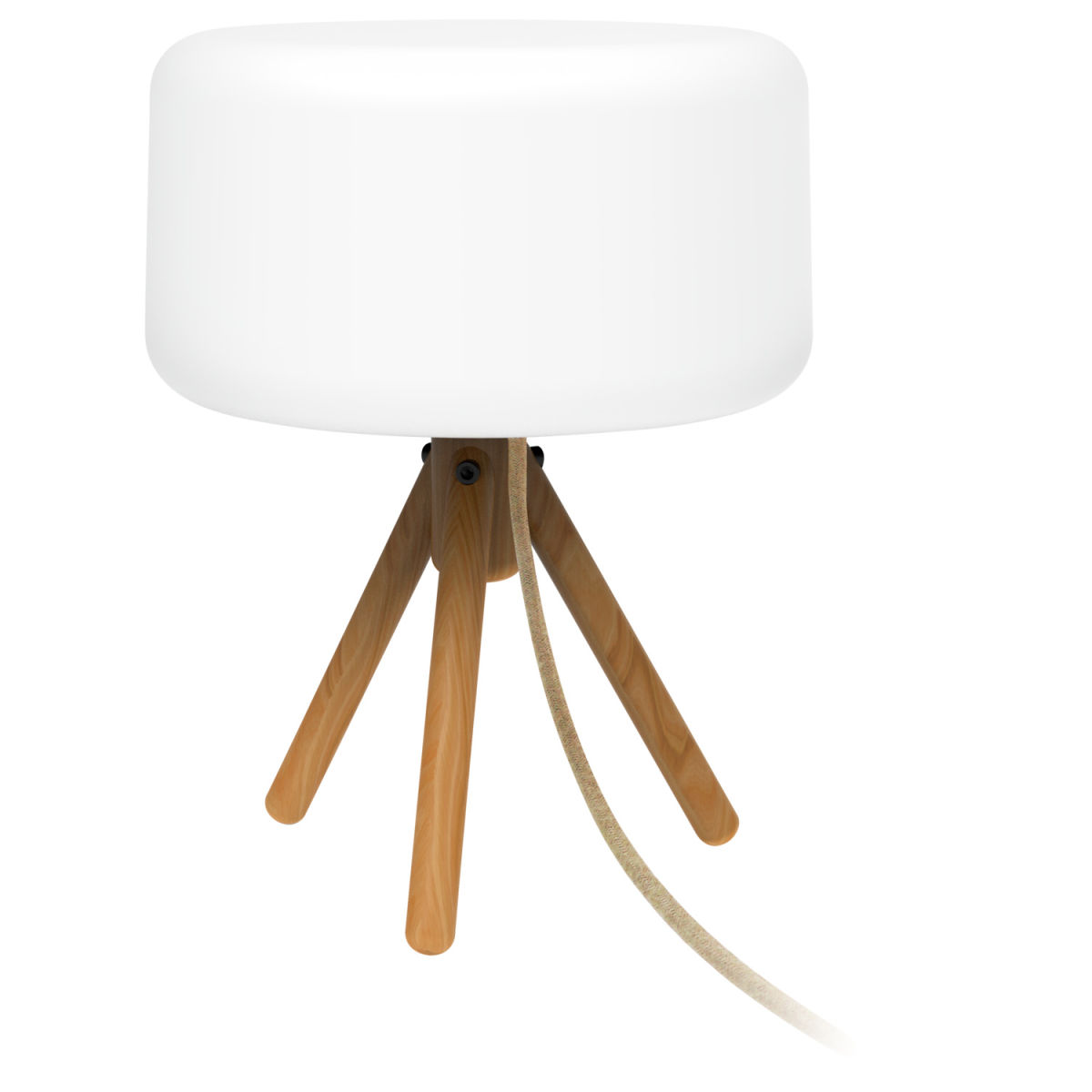 Lampada da tavolo Chloe 35 bianco caldo Newgarden; 28x36 cm (ØxH); bianco/marrone