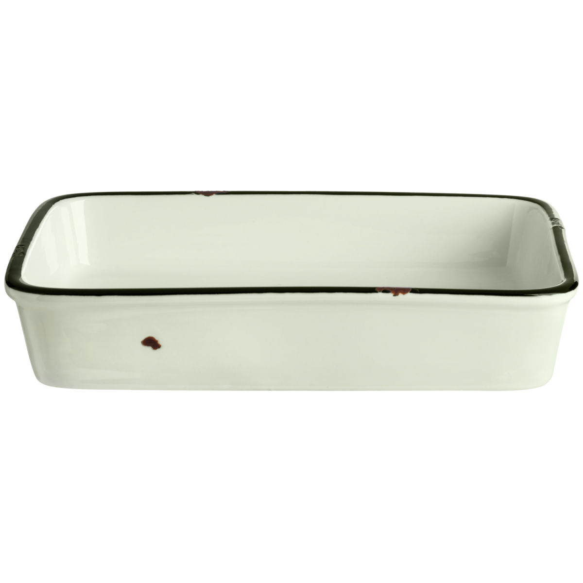 Ciotola  Liron rettangolare VEGA; 400ml, 17.5x12x3.5 cm (LxLxH); bianco crema; rettangolare; 2 pz. / confezione