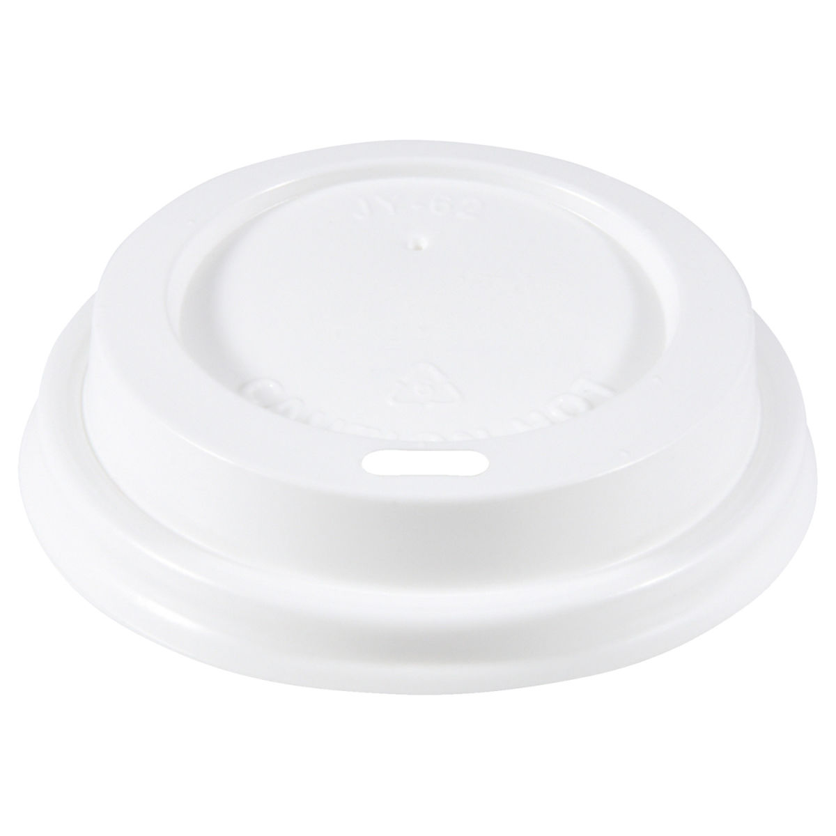 Coperchio a cupola per tazze To Go Cafe Crema PULSIVA; 7.3x1.8 cm (ØxH); bianco; 100 pz. / confezione