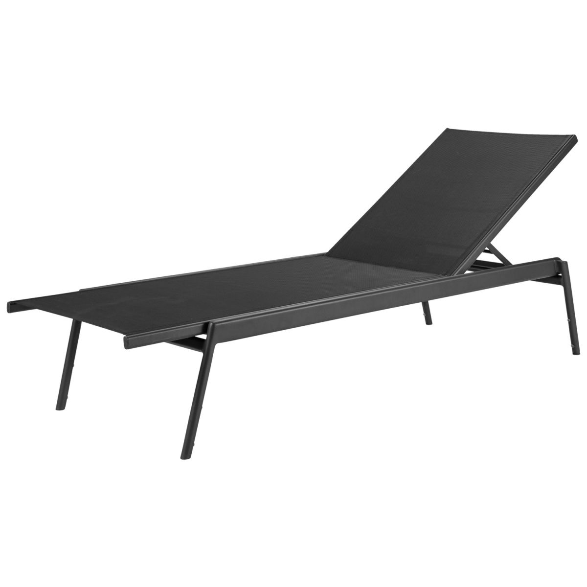 Vega Ligbed Elaris; 200x74x36 cm (LxBxH); zitting antraciet, frame antraciet