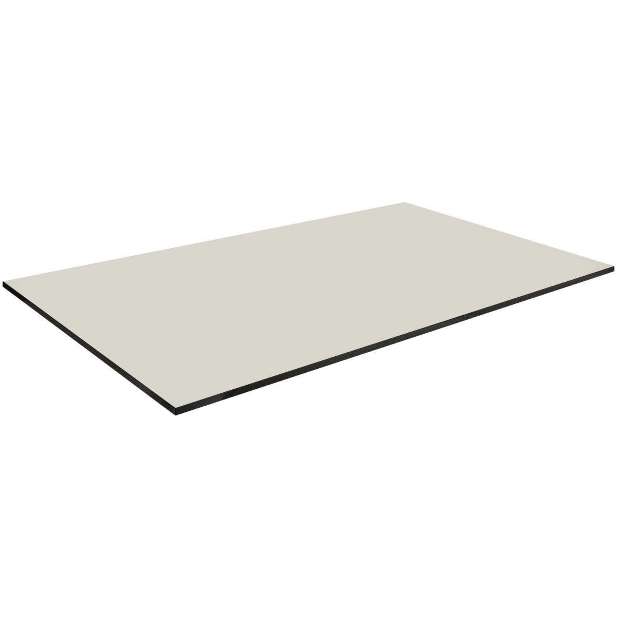 Vega HPL tafelblad  voor buiten Compa rechthoekig; 120x69 cm (LxB); beige; rechthoekig
