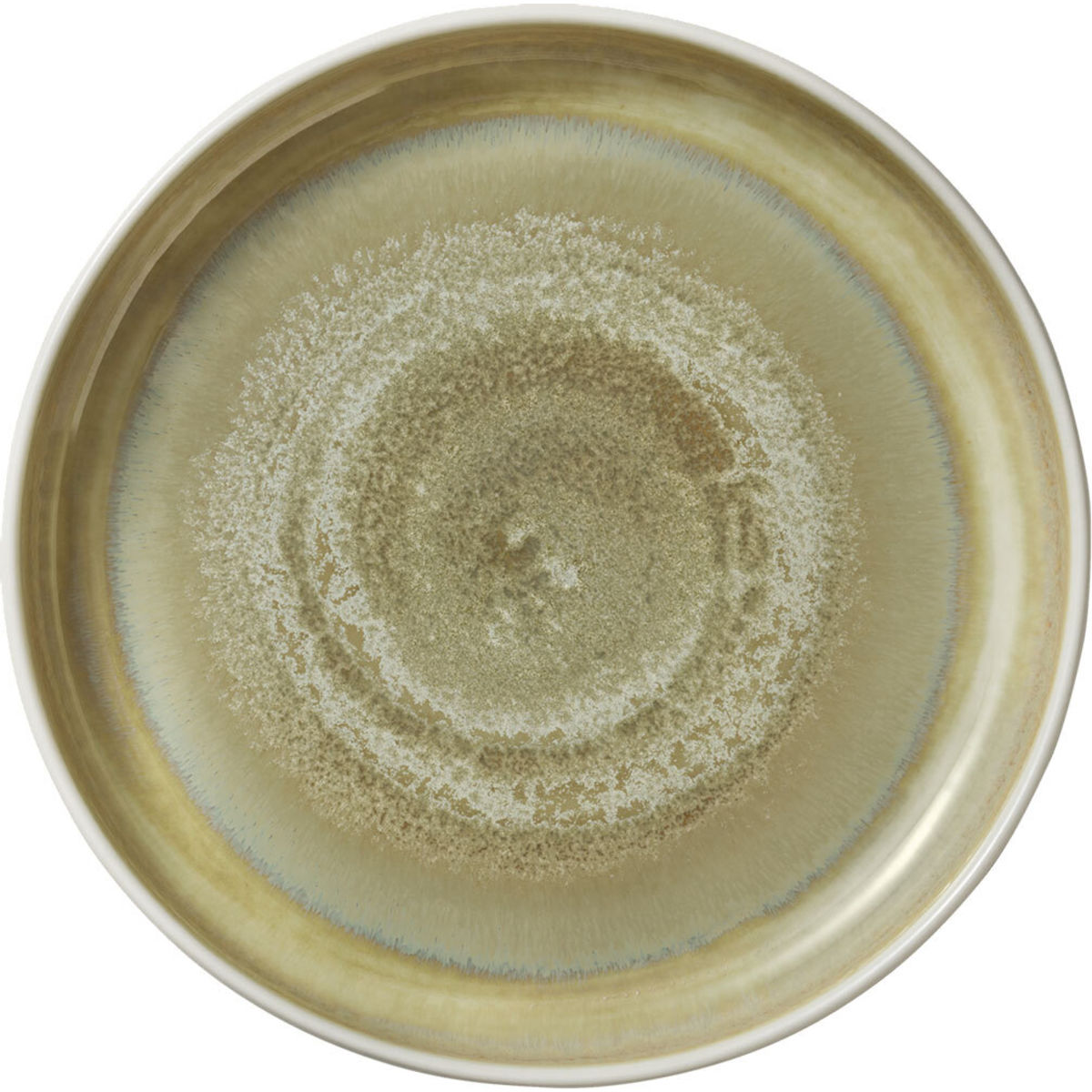 HEART&SOUL Teller tief Perfect Match Thyme hoher Rand 1400 ml, 24.2x4.8 cm (ØxH); grün/braun antik; rund; 6 Stück / Pack