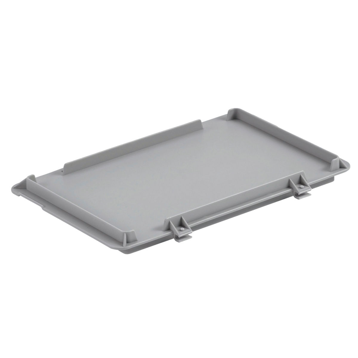 Coperchio a cerniera per casse impilabili Ringoplast; 40x60 cm (LxL); grigio