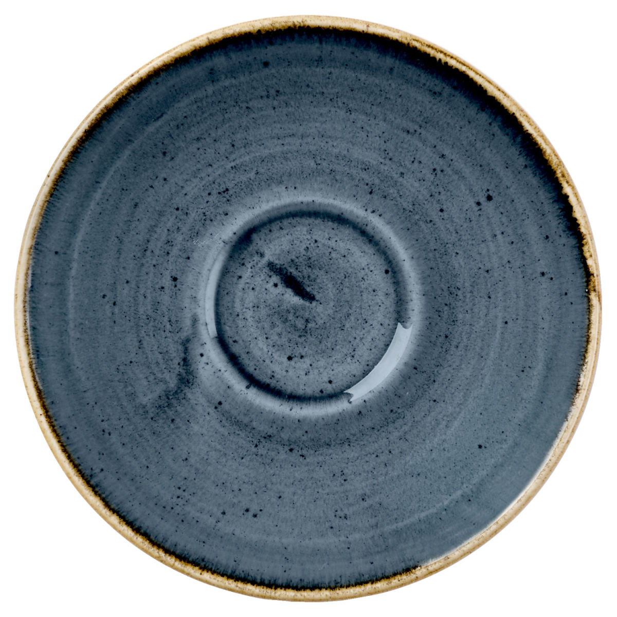 12x Churchill Sous-tasse café expresso Stonecast Blueberry; 11.8 cm (Ø); bleu/brun; 12 pièce(s) / Lot